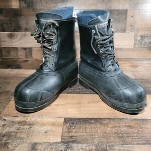 Pro Line Blizzard Plus Snow Boots Size 9  Wool Lined Inserts Steel Shank